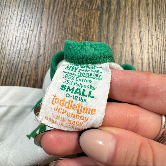 Vintage JCPenny Toddle Time football baby T-shirt size small - Picture 3 of 3